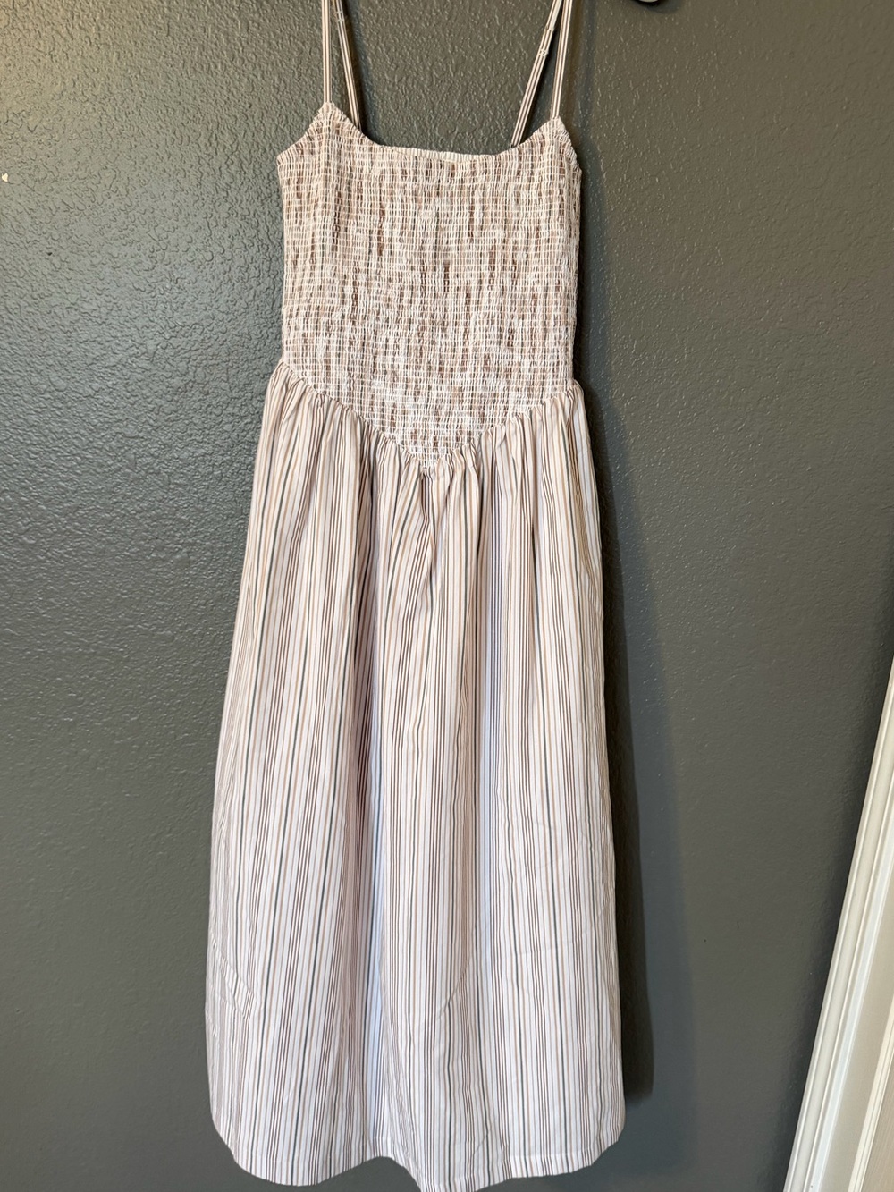 RARE Abercrombie & Fitch Sydney Smocked drop waist dress T SWIFT - Picture 7 of 7